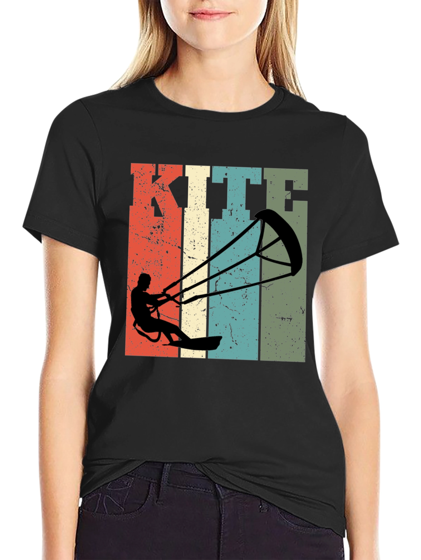 Vintage Kitesurfing T-Shirt: Retro Style Tee