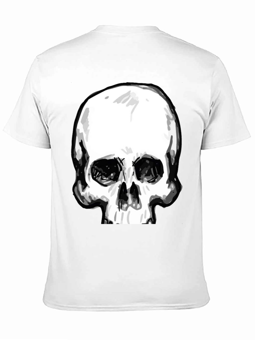Skull Graphic Tee - Stylish Black Cotton T-Shirt