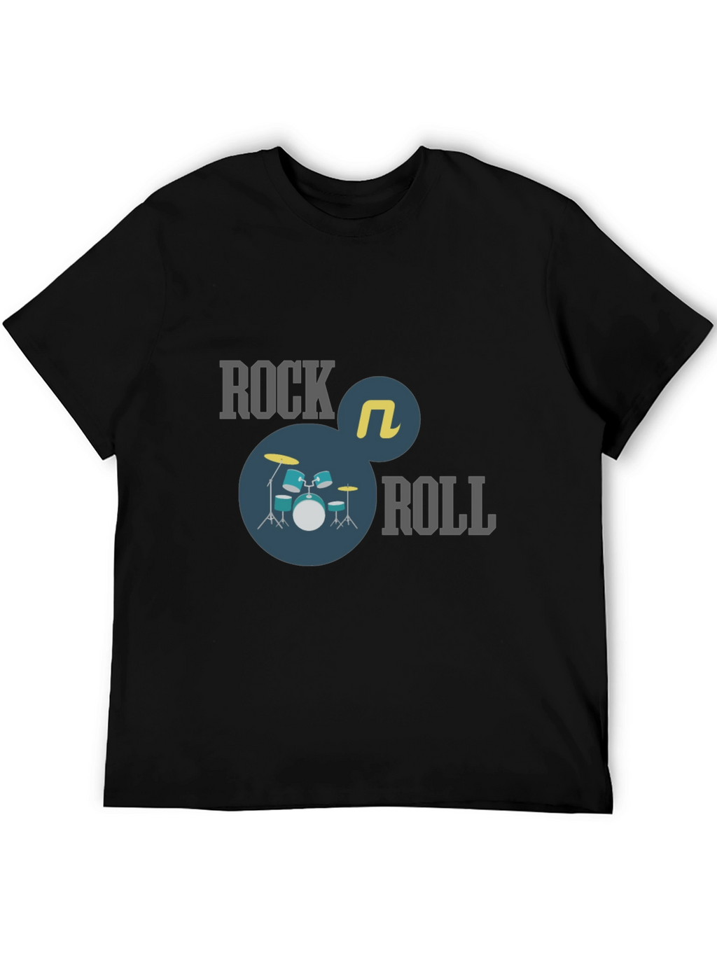 Rock and Roll Black Graphic Tee