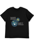 Rock and Roll Black Graphic Tee