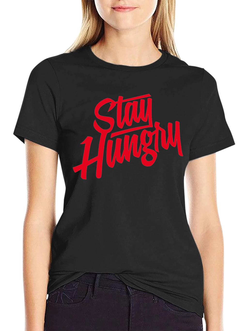 Stay Hungry Graphic Tee - Motivational T-Shirt