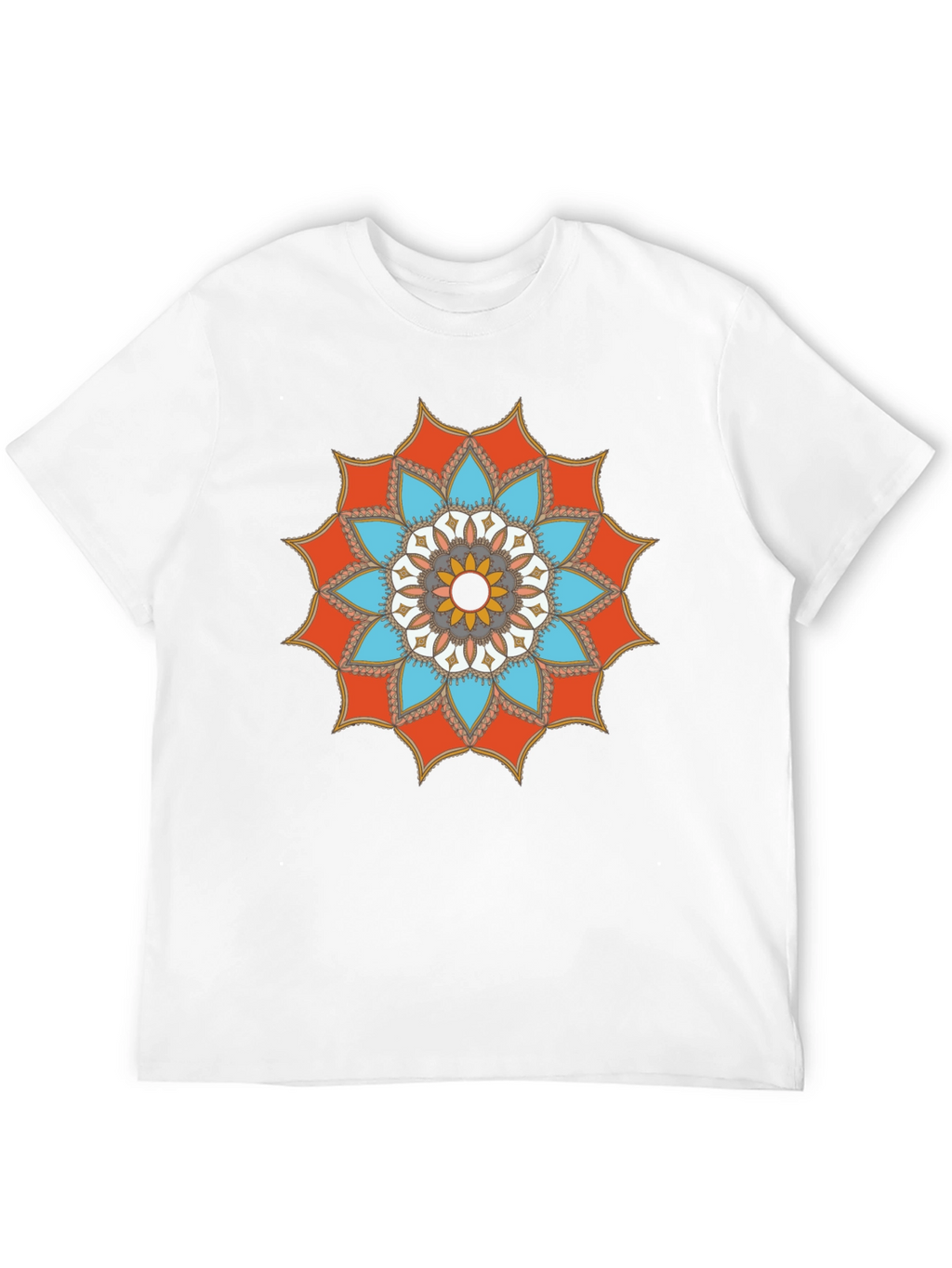 Mandala Graphic Tee - Stylish Mens Black T-Shirt