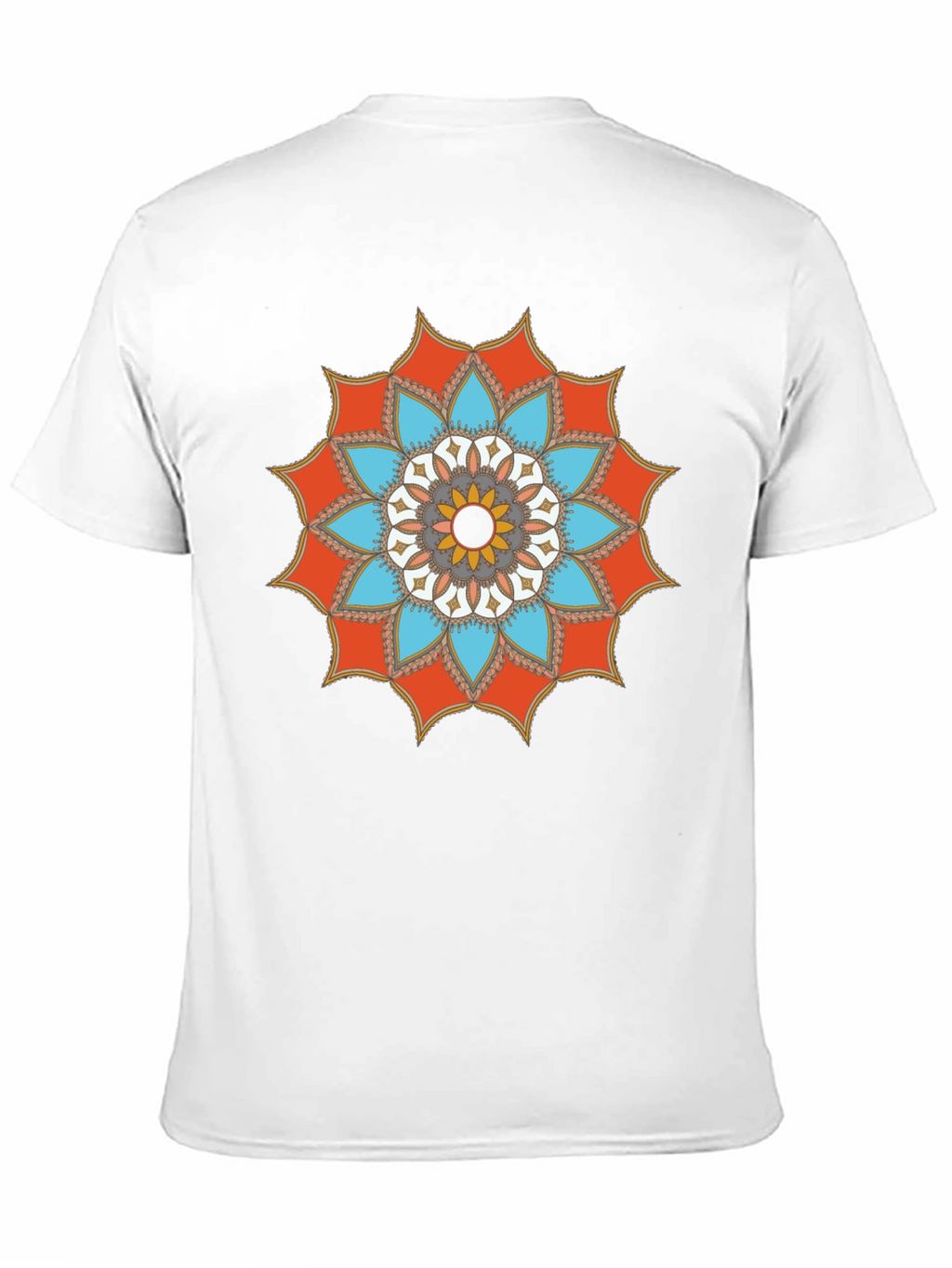 Mandala Graphic Tee - Stylish Mens Black T-Shirt