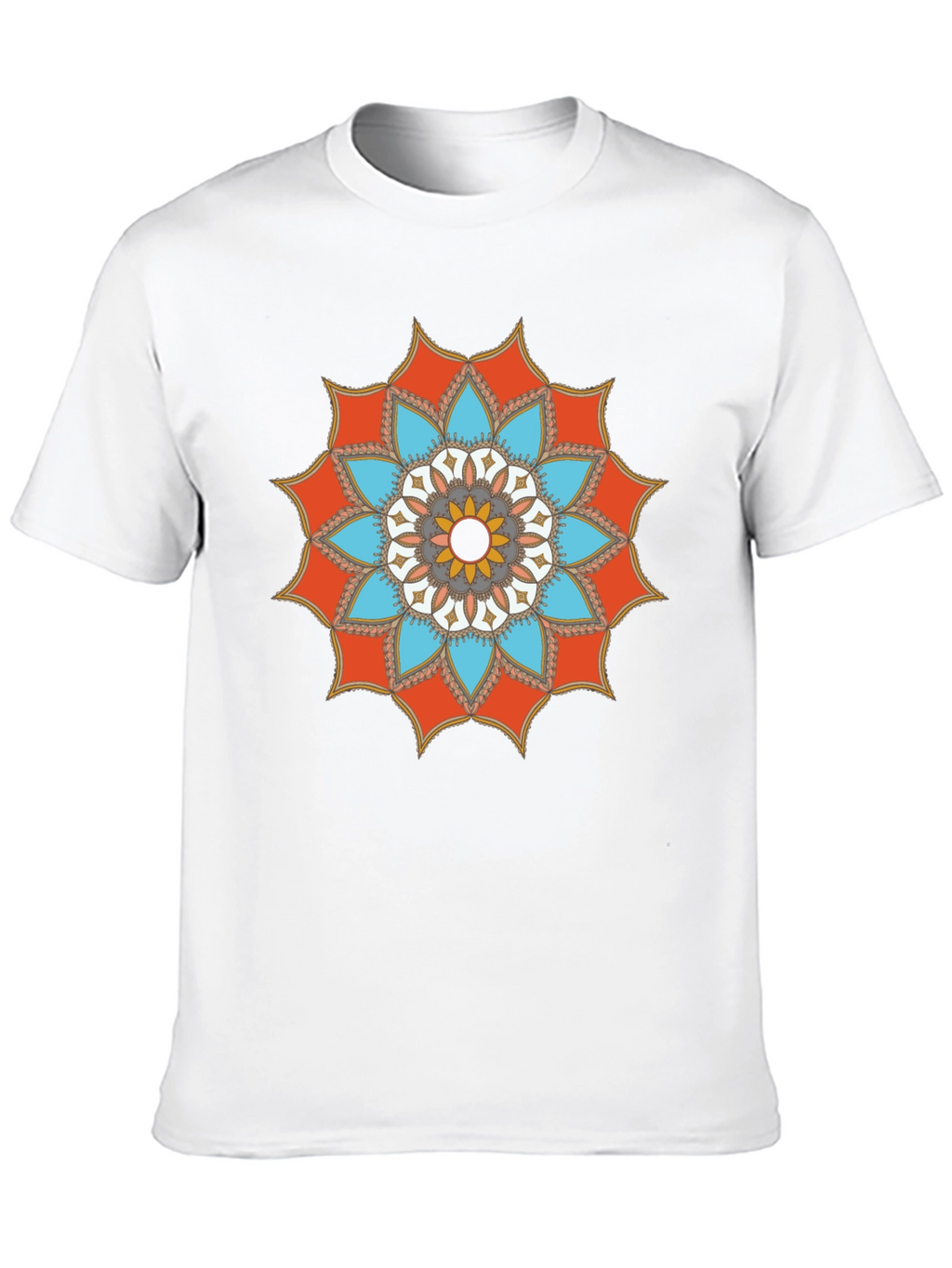 Mandala Graphic Tee - Stylish Mens Black T-Shirt