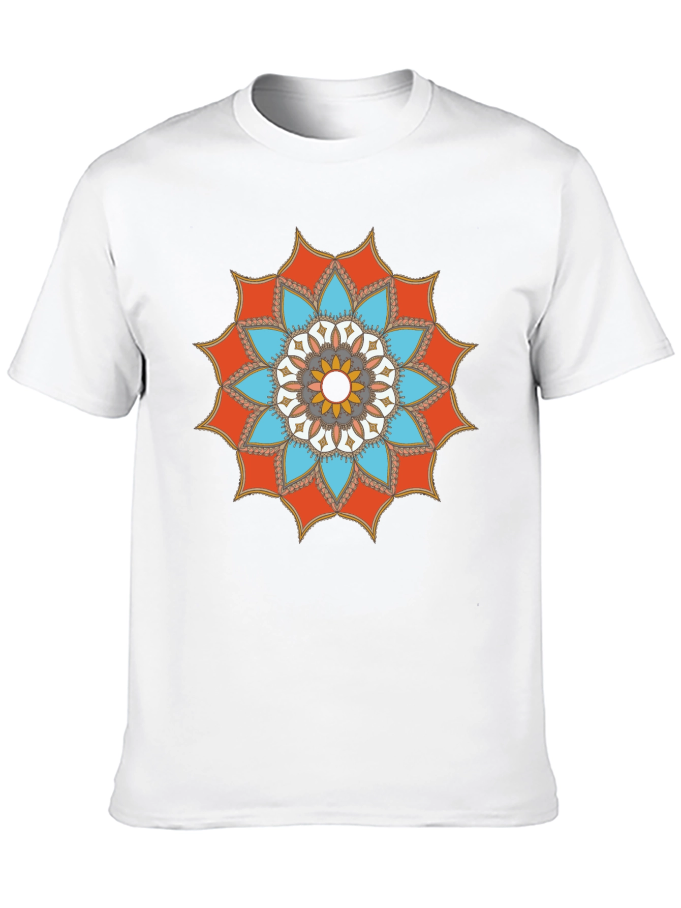 Mandala Graphic Tee - Stylish Mens Black T-Shirt