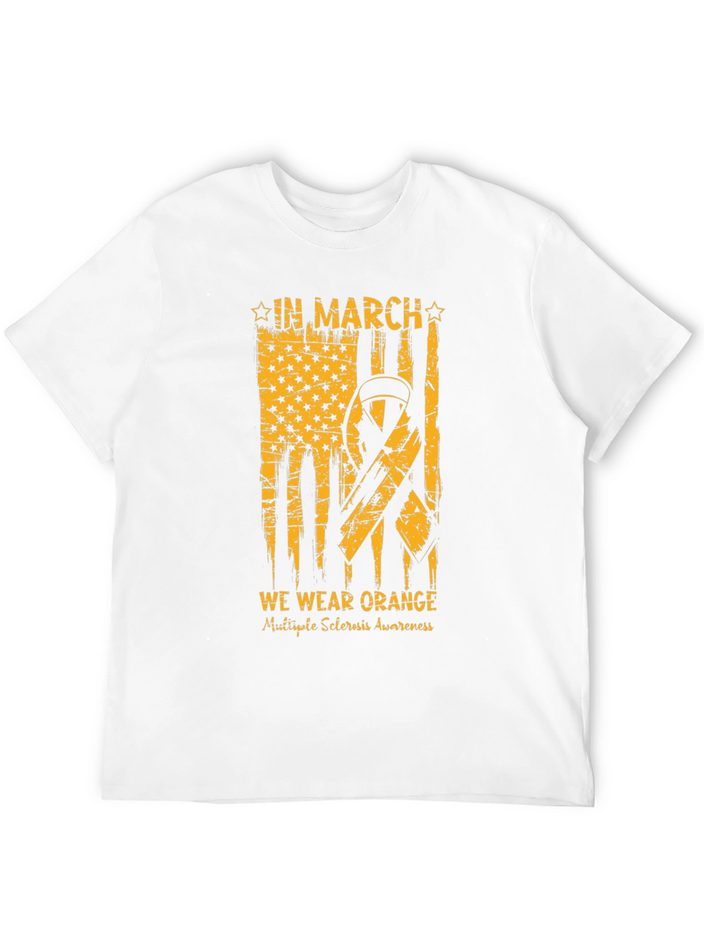Orange Ribbon Multiple Sclerosis Awareness T-Shirt