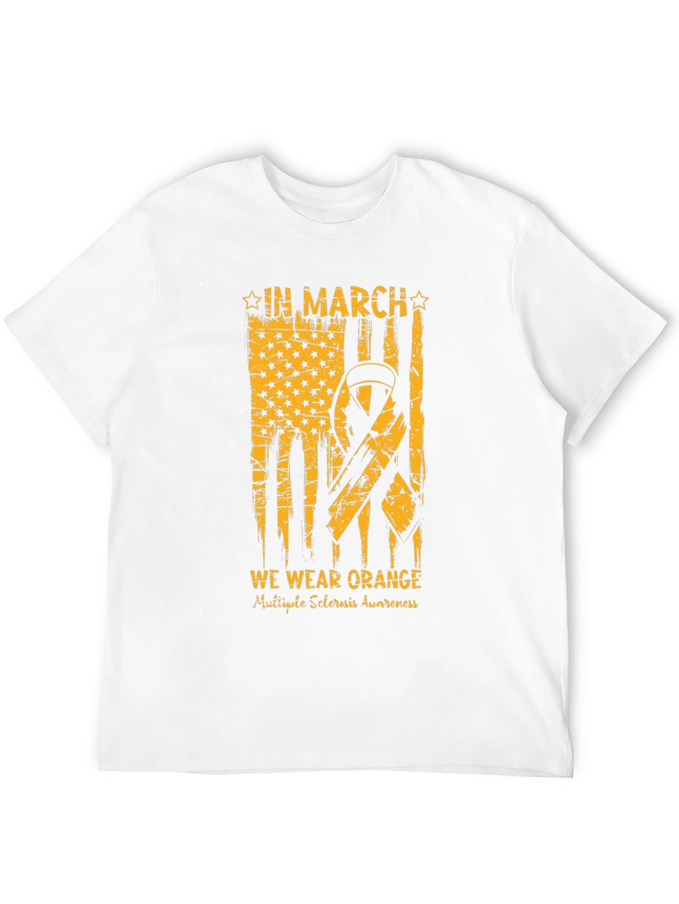 Orange Ribbon Multiple Sclerosis Awareness T-Shirt