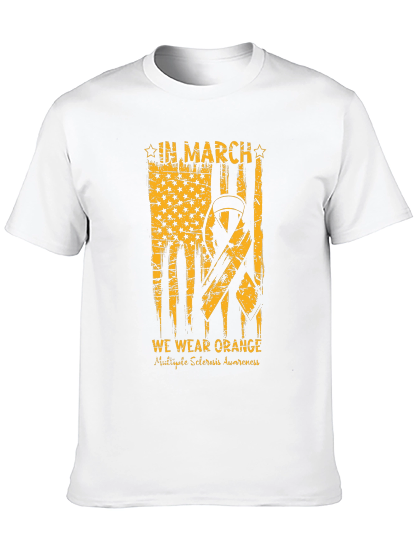 Orange Ribbon Multiple Sclerosis Awareness T-Shirt