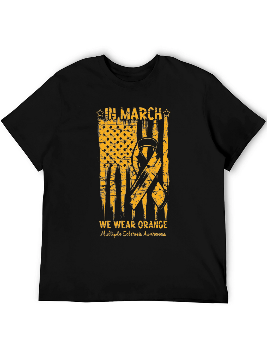Orange Ribbon Multiple Sclerosis Awareness T-Shirt