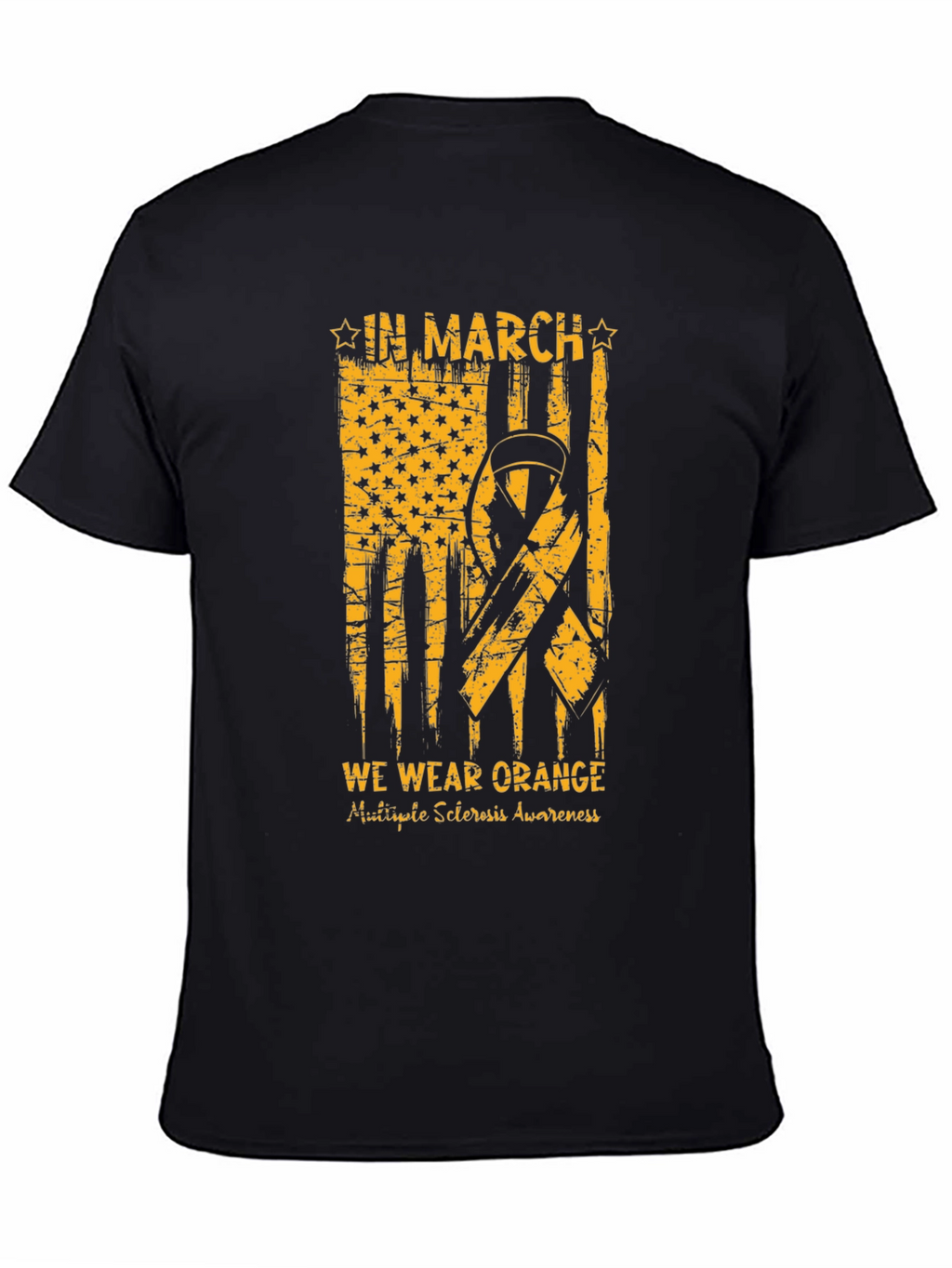 Orange Ribbon Multiple Sclerosis Awareness T-Shirt