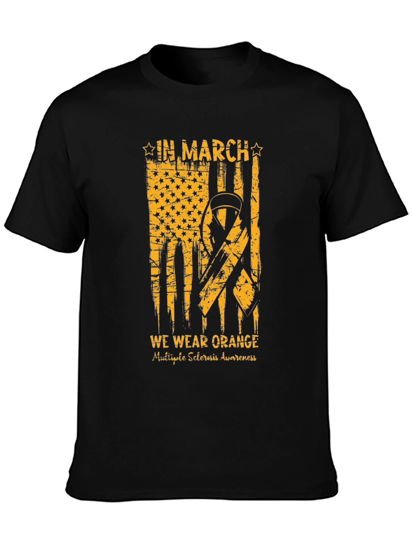 Orange Ribbon Multiple Sclerosis Awareness T-Shirt