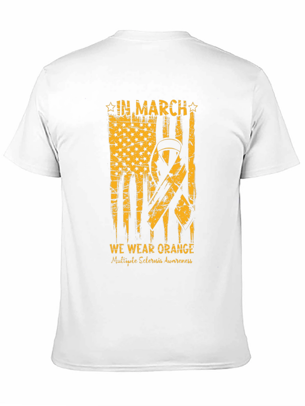 Orange Ribbon Multiple Sclerosis Awareness T-Shirt