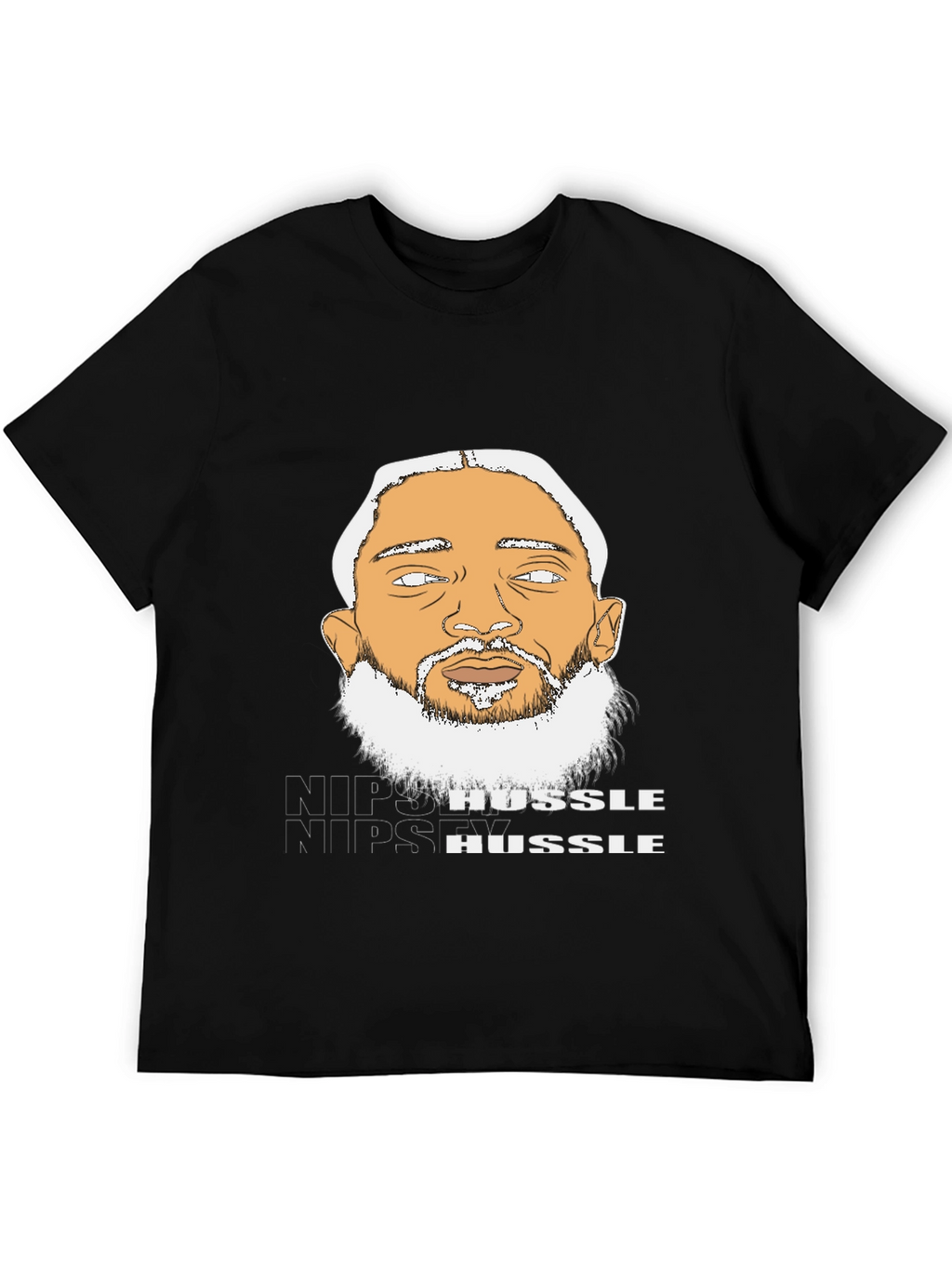 Nipsey Hussle Graphic Tee - Black Cotton Blend