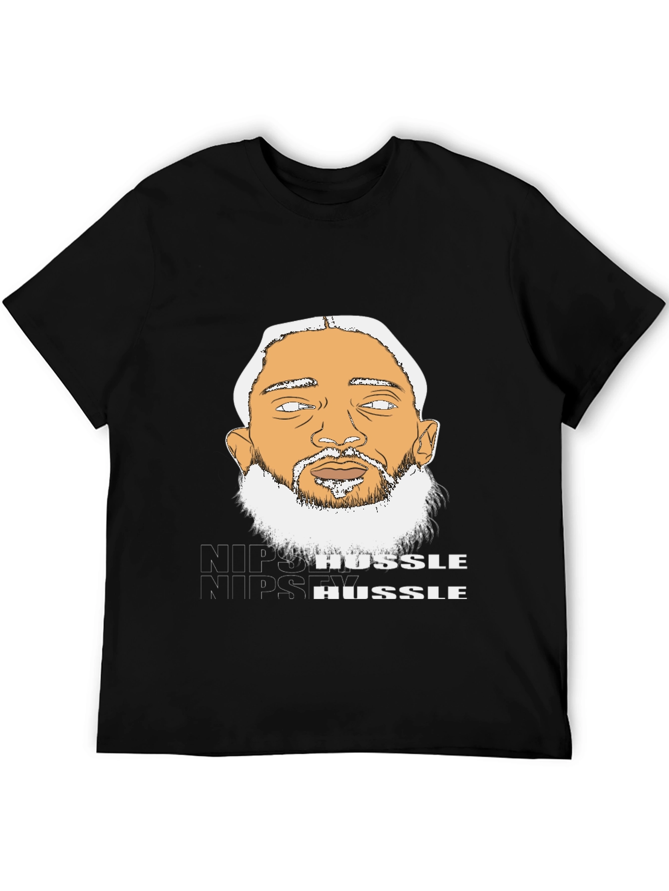Nipsey Hussle Graphic Tee - Black Cotton Blend