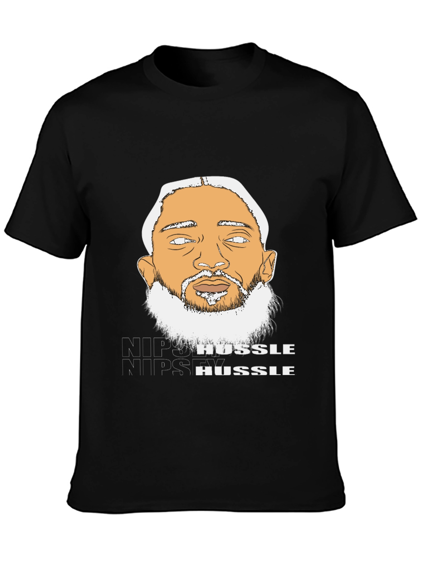 Nipsey Hussle Graphic Tee - Black Cotton Blend