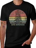 Live Kindness Graphic Tee - Buddha Design
