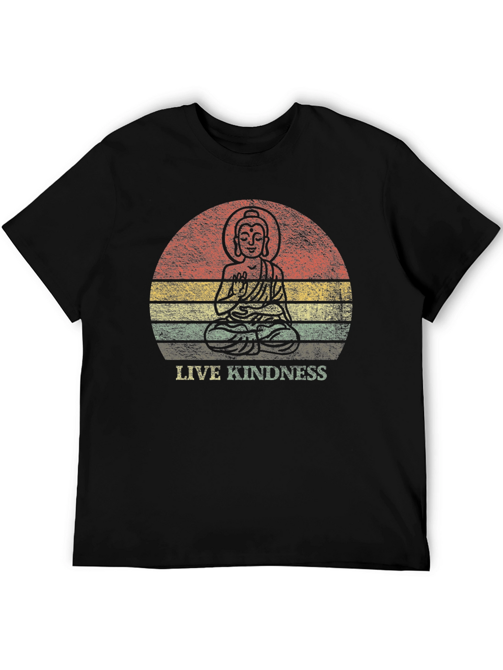 Live Kindness Graphic Tee - Buddha Design