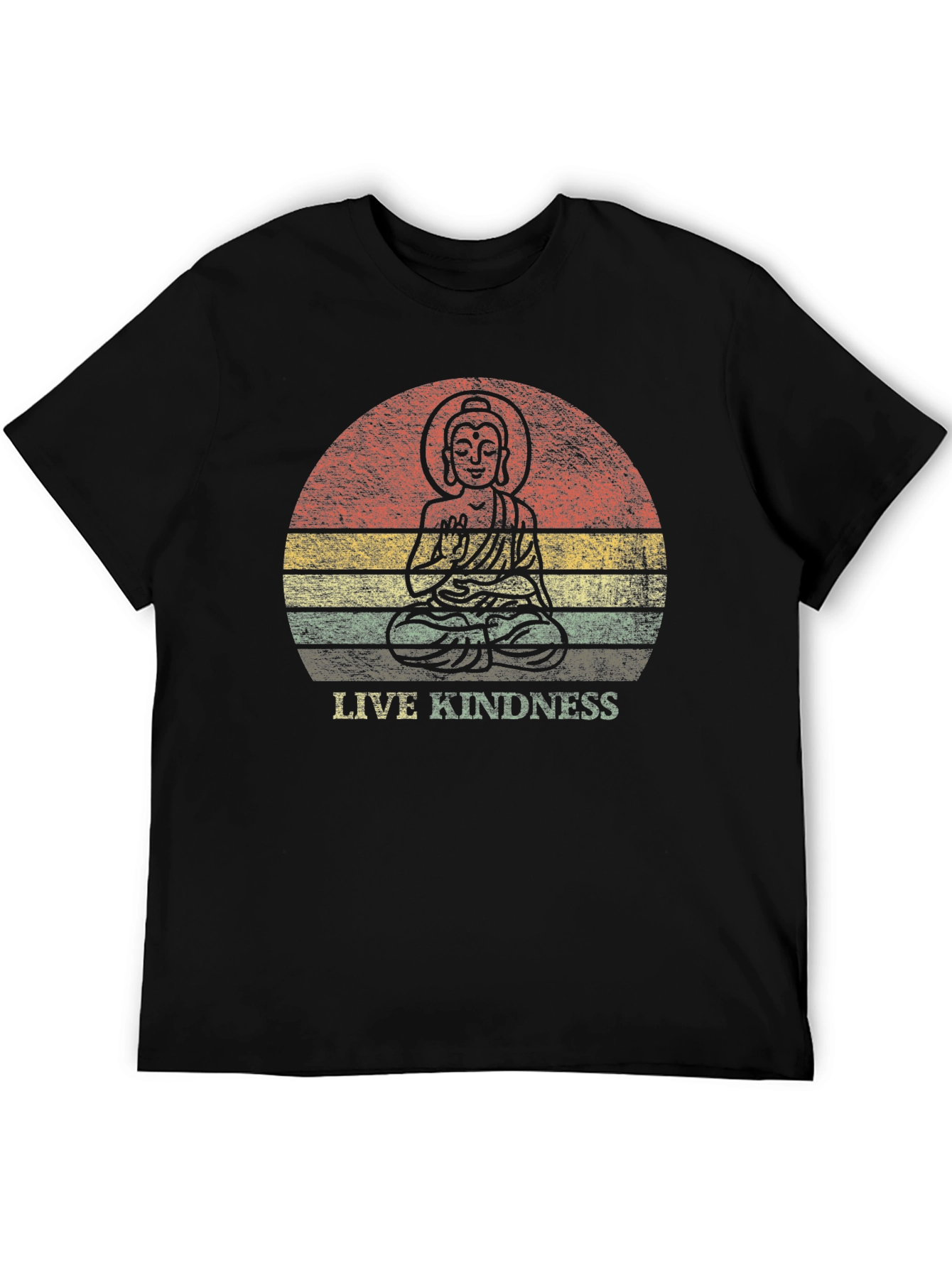 Live Kindness Graphic Tee - Buddha Design