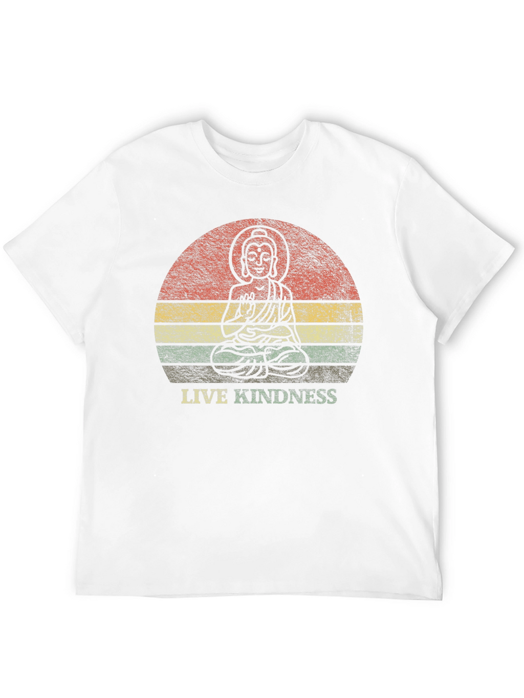 Live Kindness Graphic Tee - Buddha Design