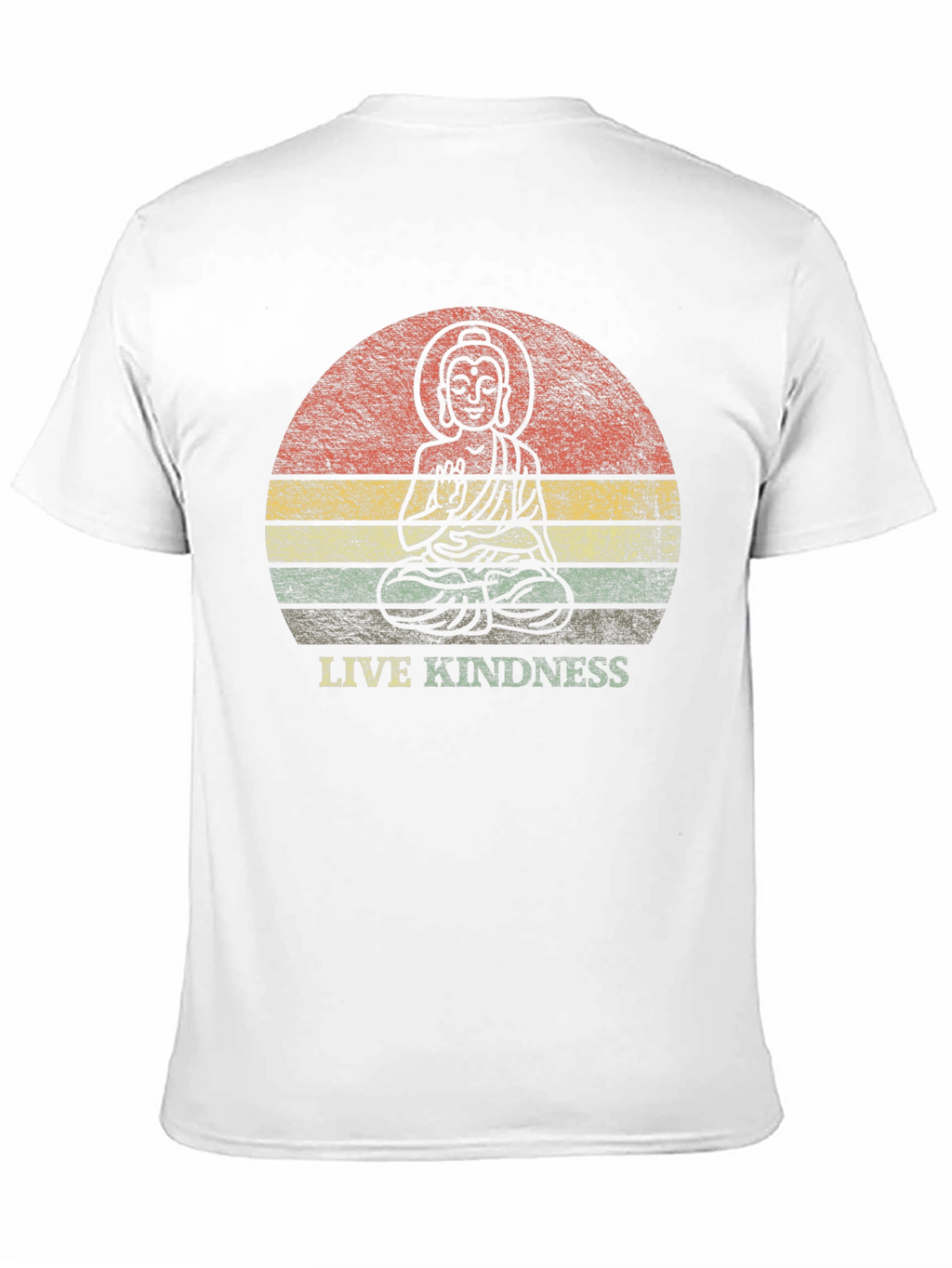 Live Kindness Graphic Tee - Buddha Design