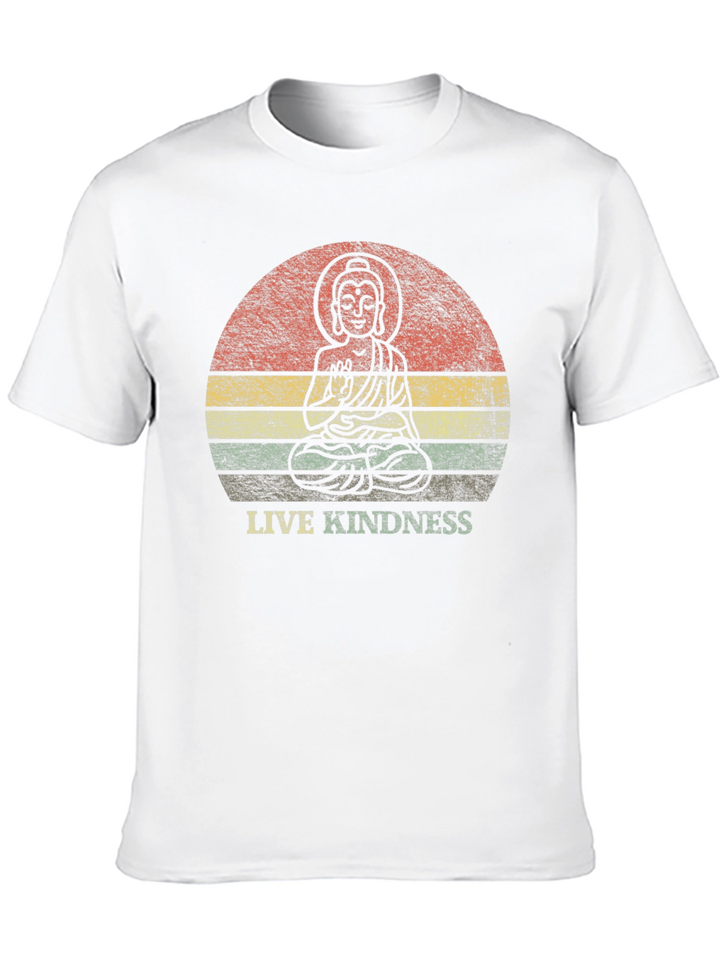 Live Kindness Graphic Tee - Buddha Design