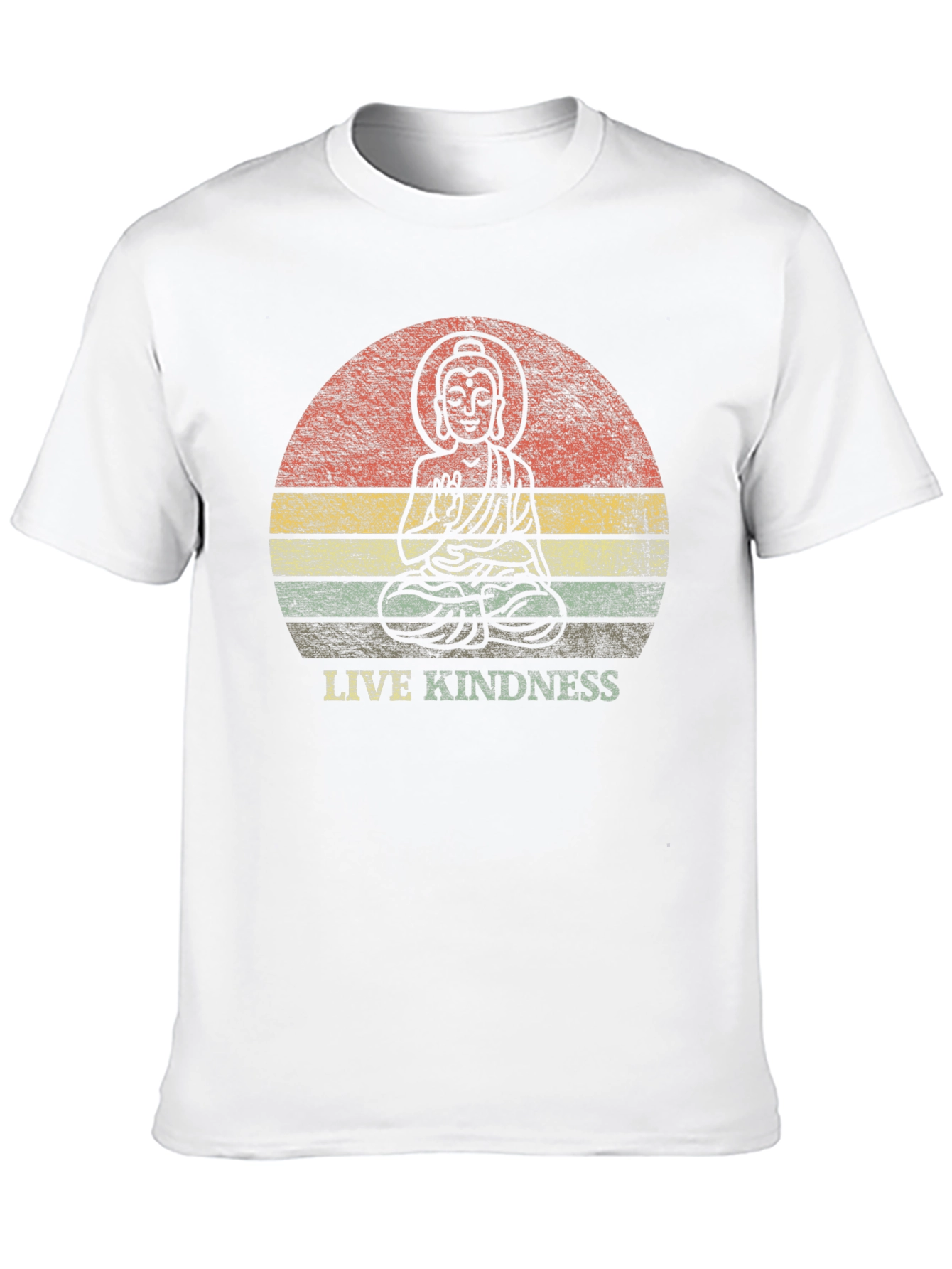 Live Kindness Graphic Tee - Buddha Design