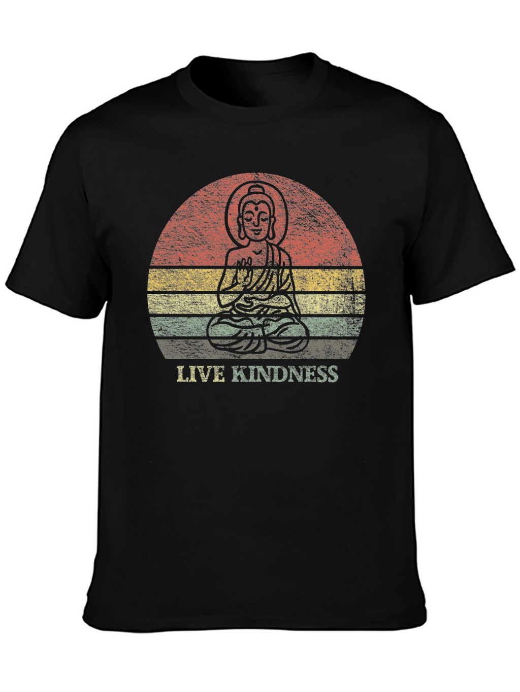 Live Kindness Graphic Tee - Buddha Design