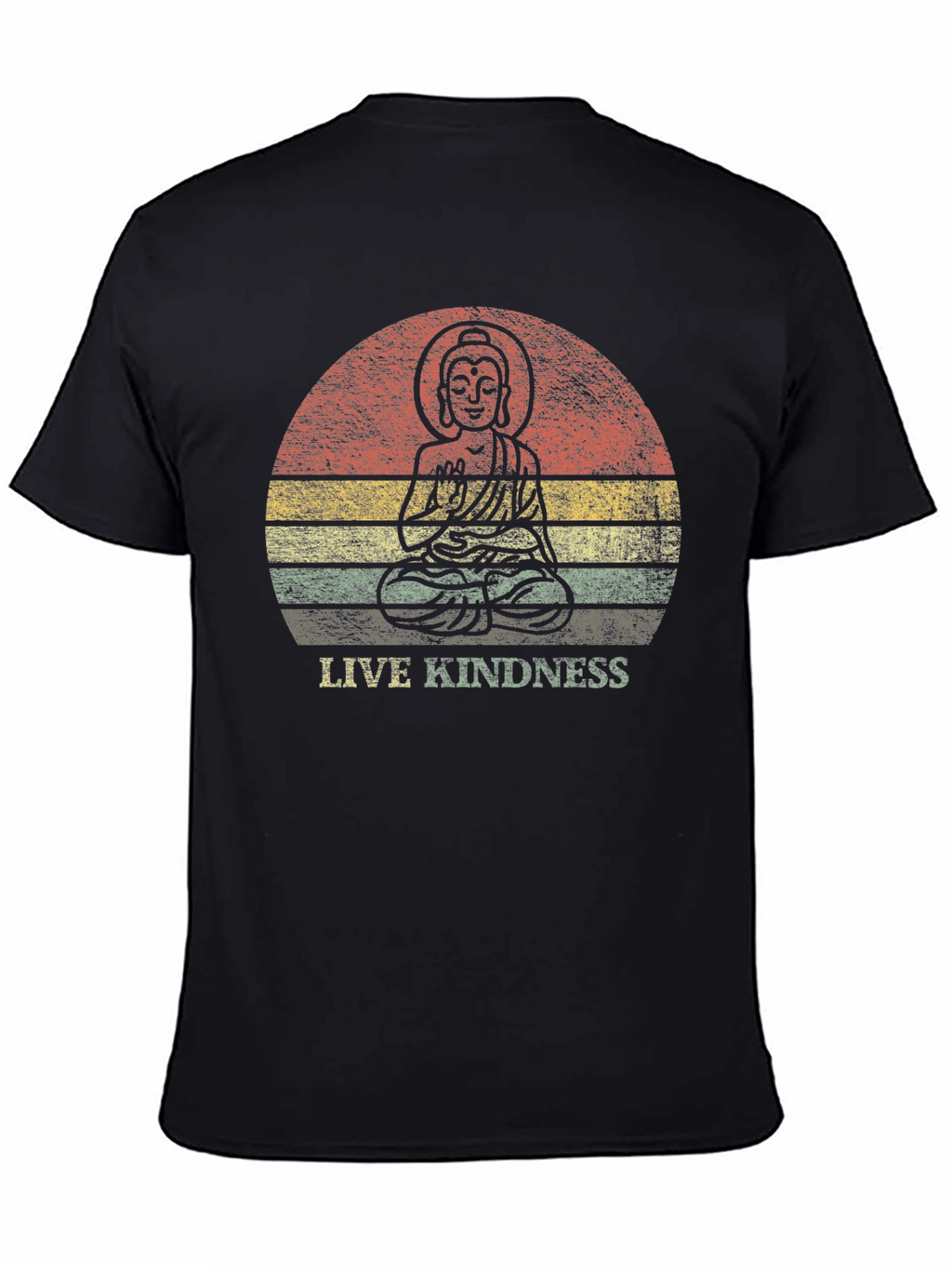 Live Kindness Graphic Tee - Buddha Design