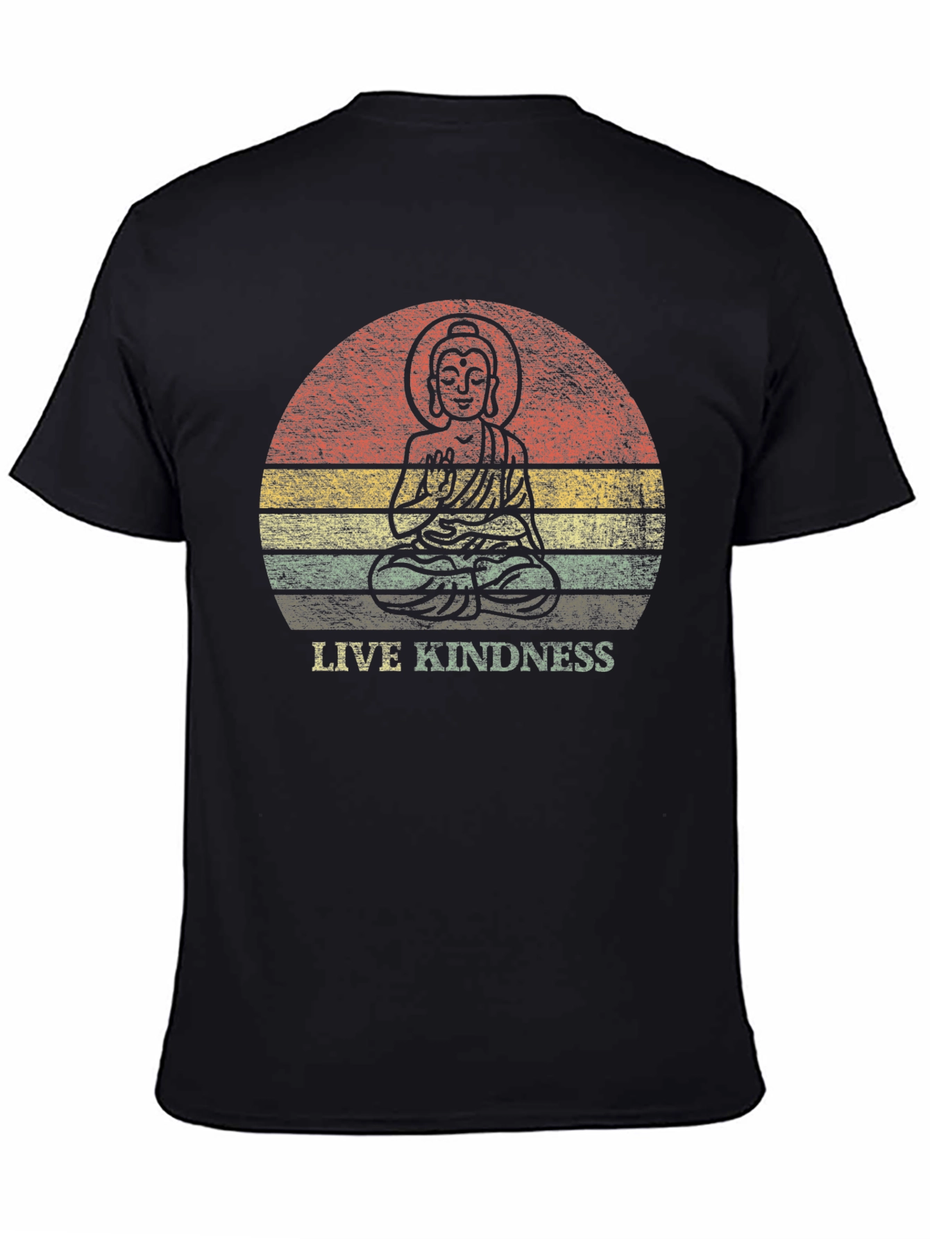 Live Kindness Graphic Tee - Buddha Design