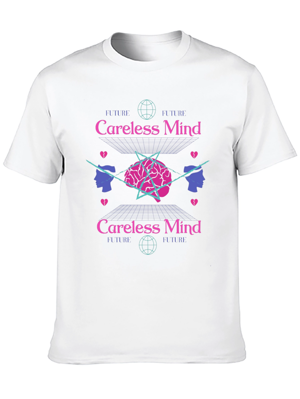 Careless Mind Graphic Tee - Retro Aesthetic T-Shirt