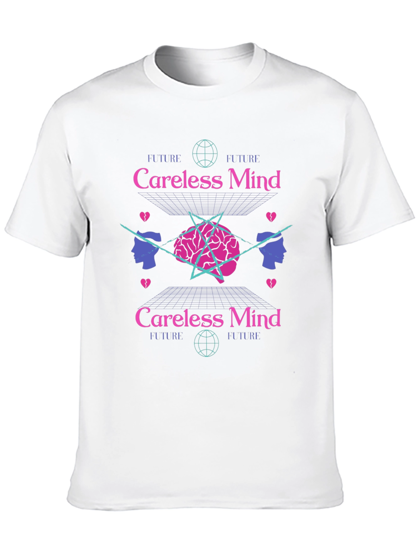 Careless Mind Graphic Tee - Retro Aesthetic T-Shirt
