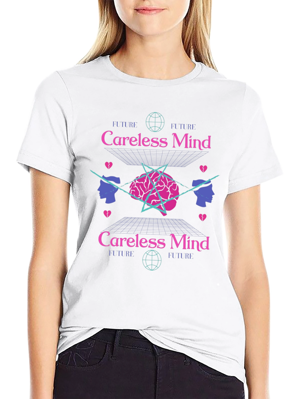 Careless Mind Graphic Tee - Retro Aesthetic T-Shirt