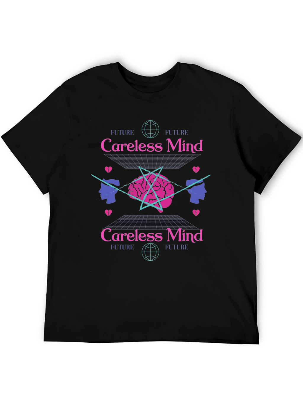 Careless Mind Graphic Tee - Retro Aesthetic T-Shirt