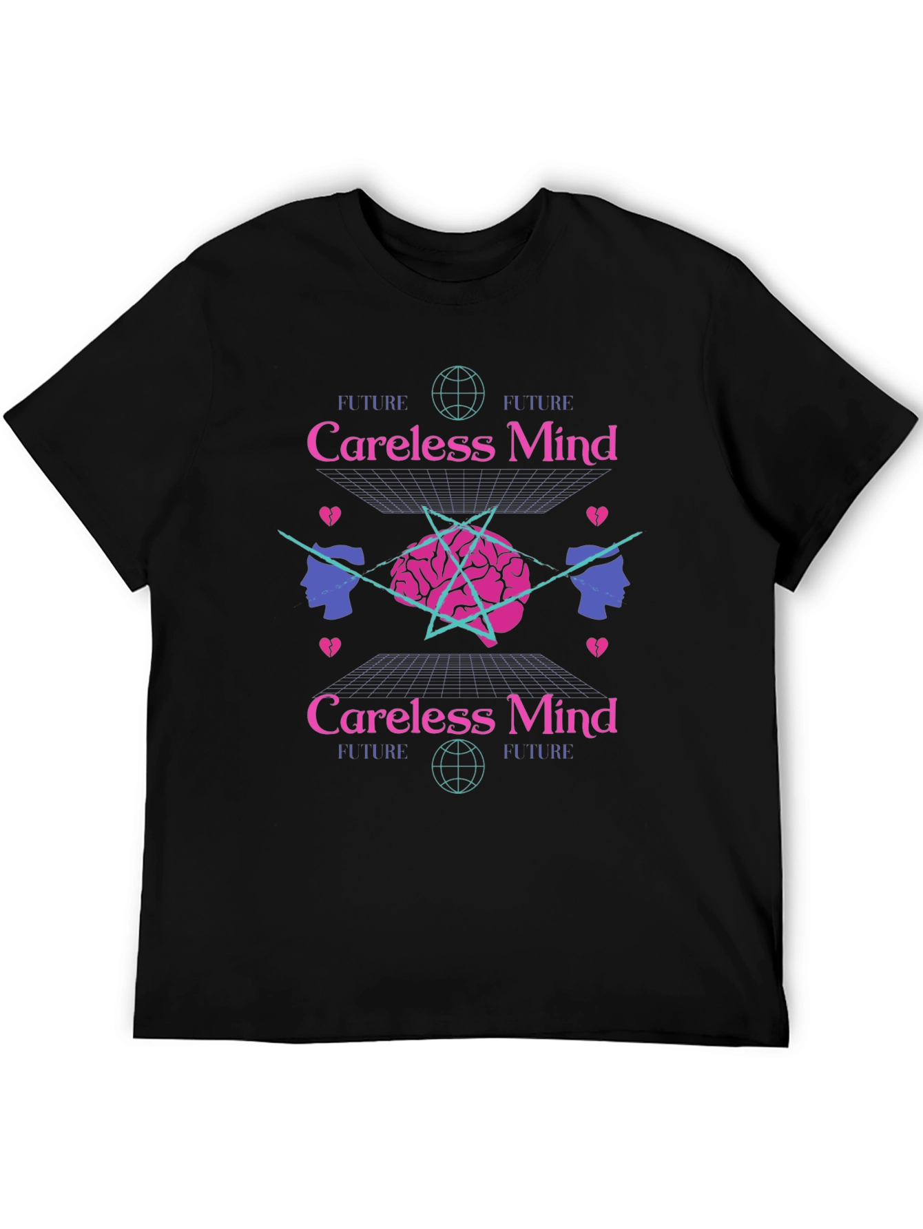 Careless Mind Graphic Tee - Retro Aesthetic T-Shirt