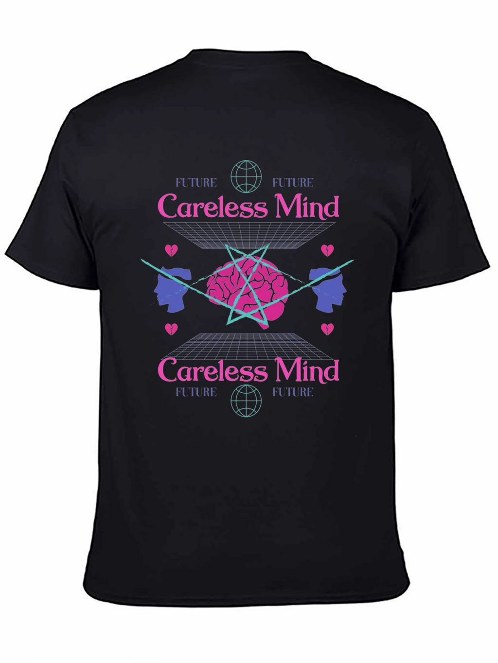 Careless Mind Graphic Tee - Retro Aesthetic T-Shirt