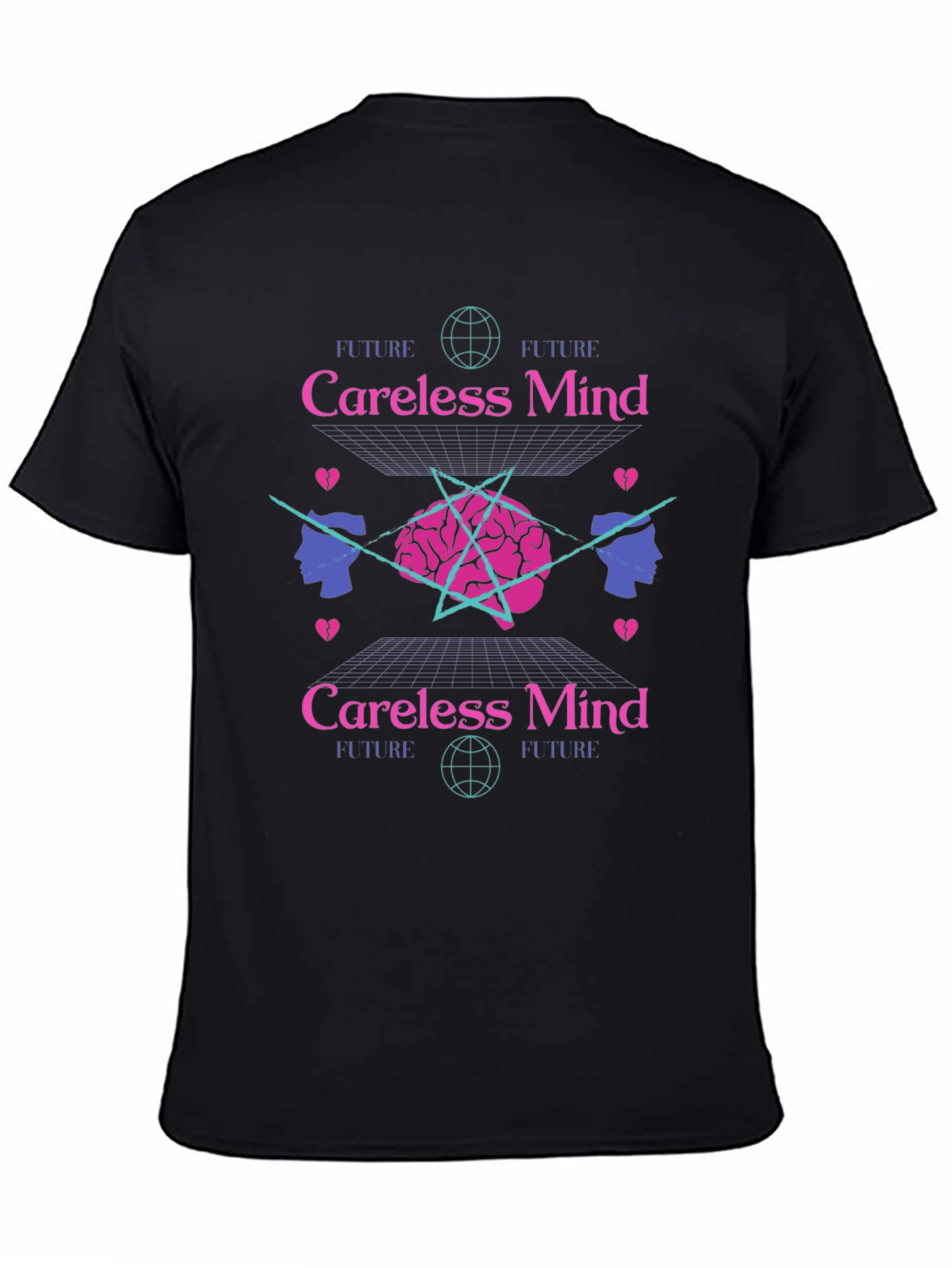 Careless Mind Graphic Tee - Retro Aesthetic T-Shirt