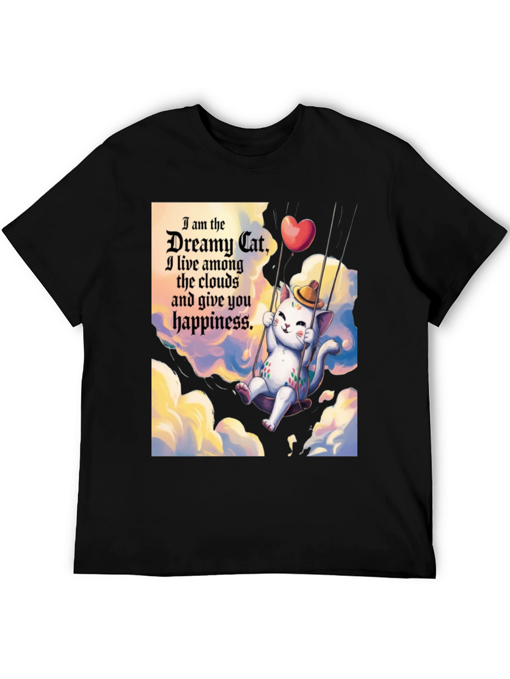 Dreamy Cat T-Shirt - Cloud Happiness