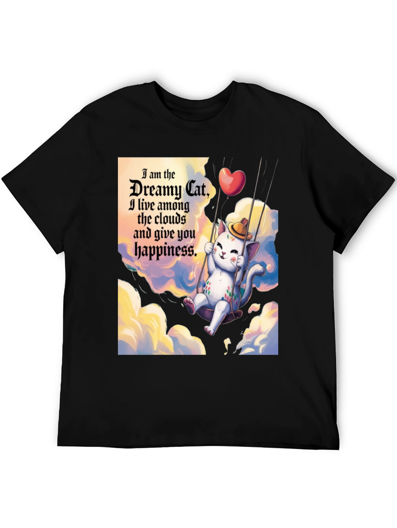 Dreamy Cat T-Shirt - Cloud Happiness