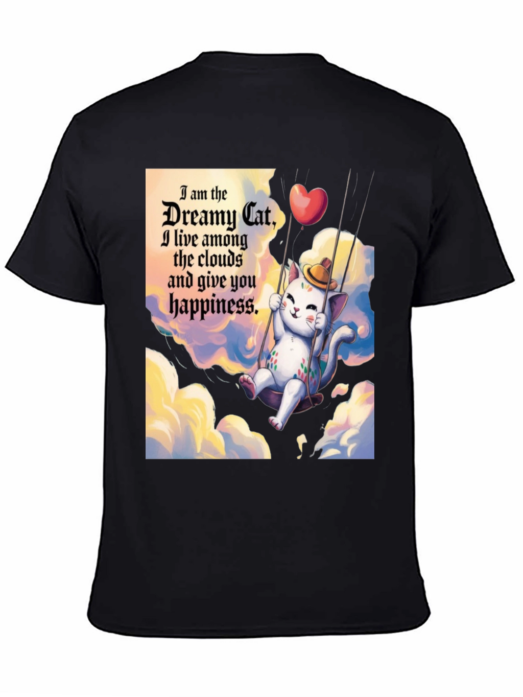Dreamy Cat T-Shirt - Cloud Happiness