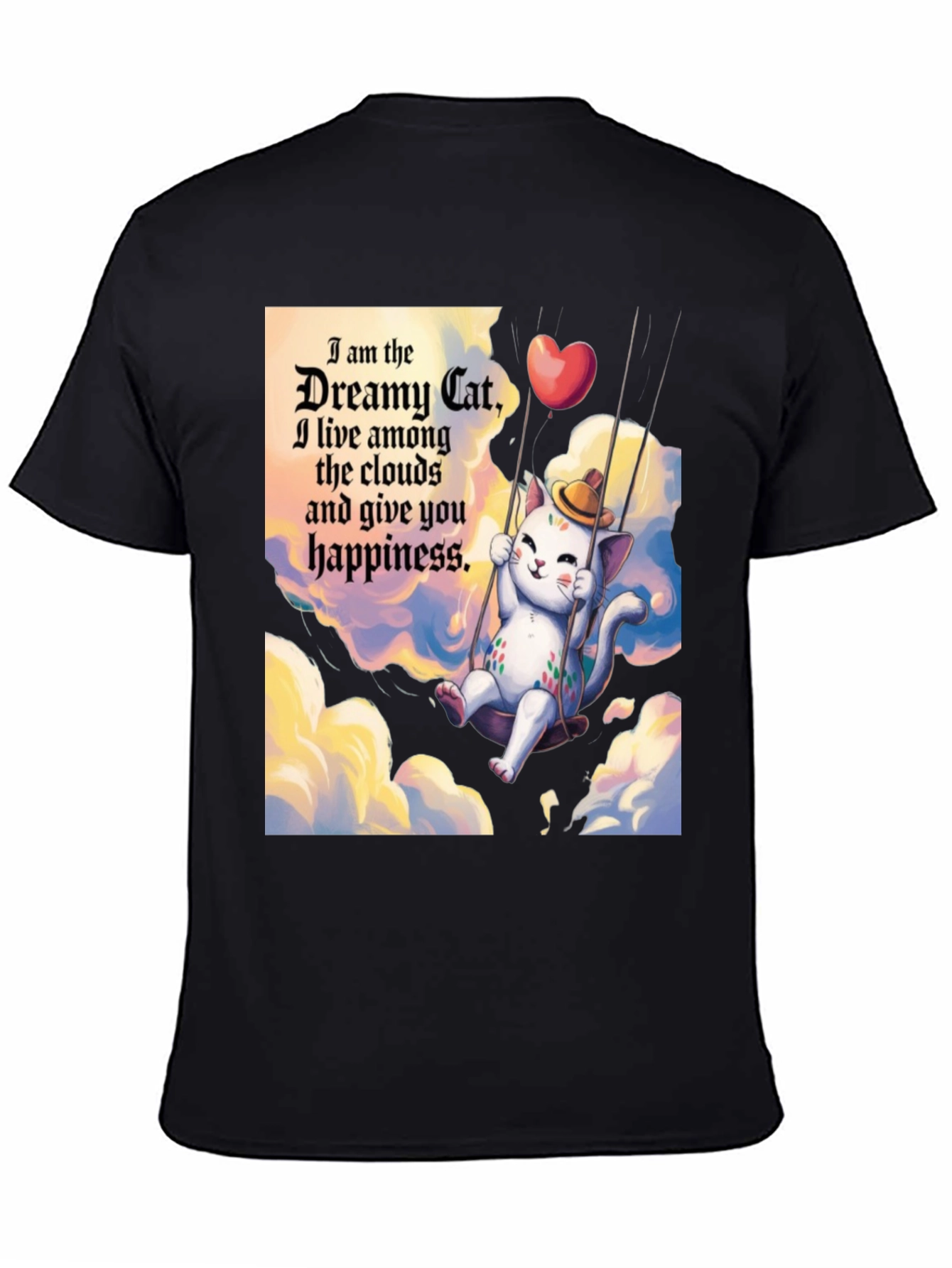 Dreamy Cat T-Shirt - Cloud Happiness