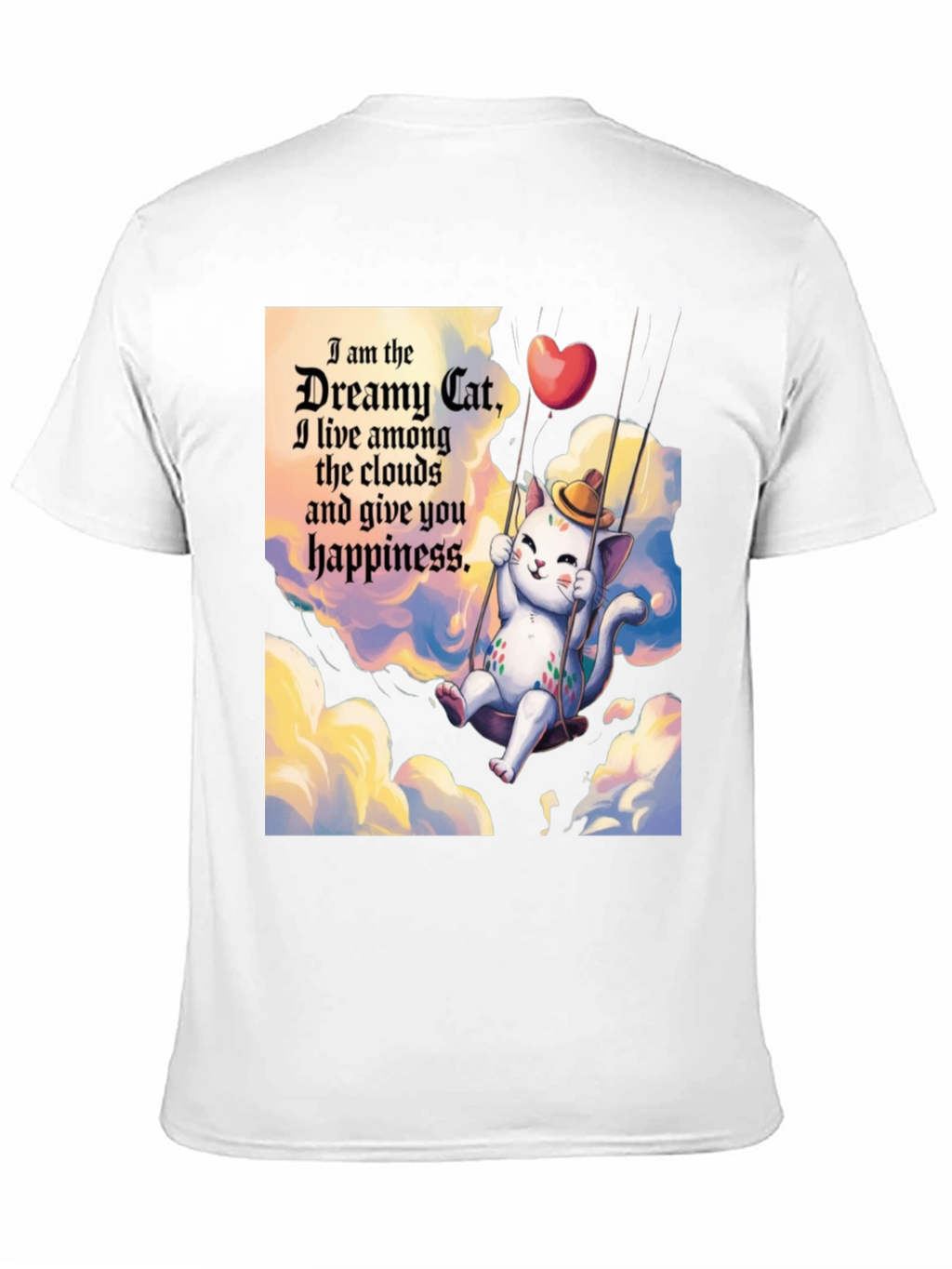 Dreamy Cat T-Shirt - Cloud Happiness