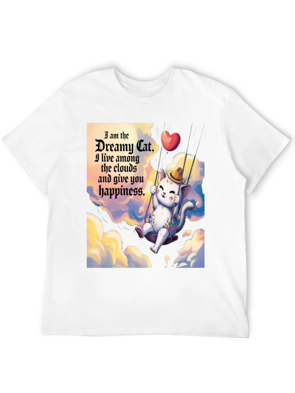 Dreamy Cat T-Shirt - Cloud Happiness