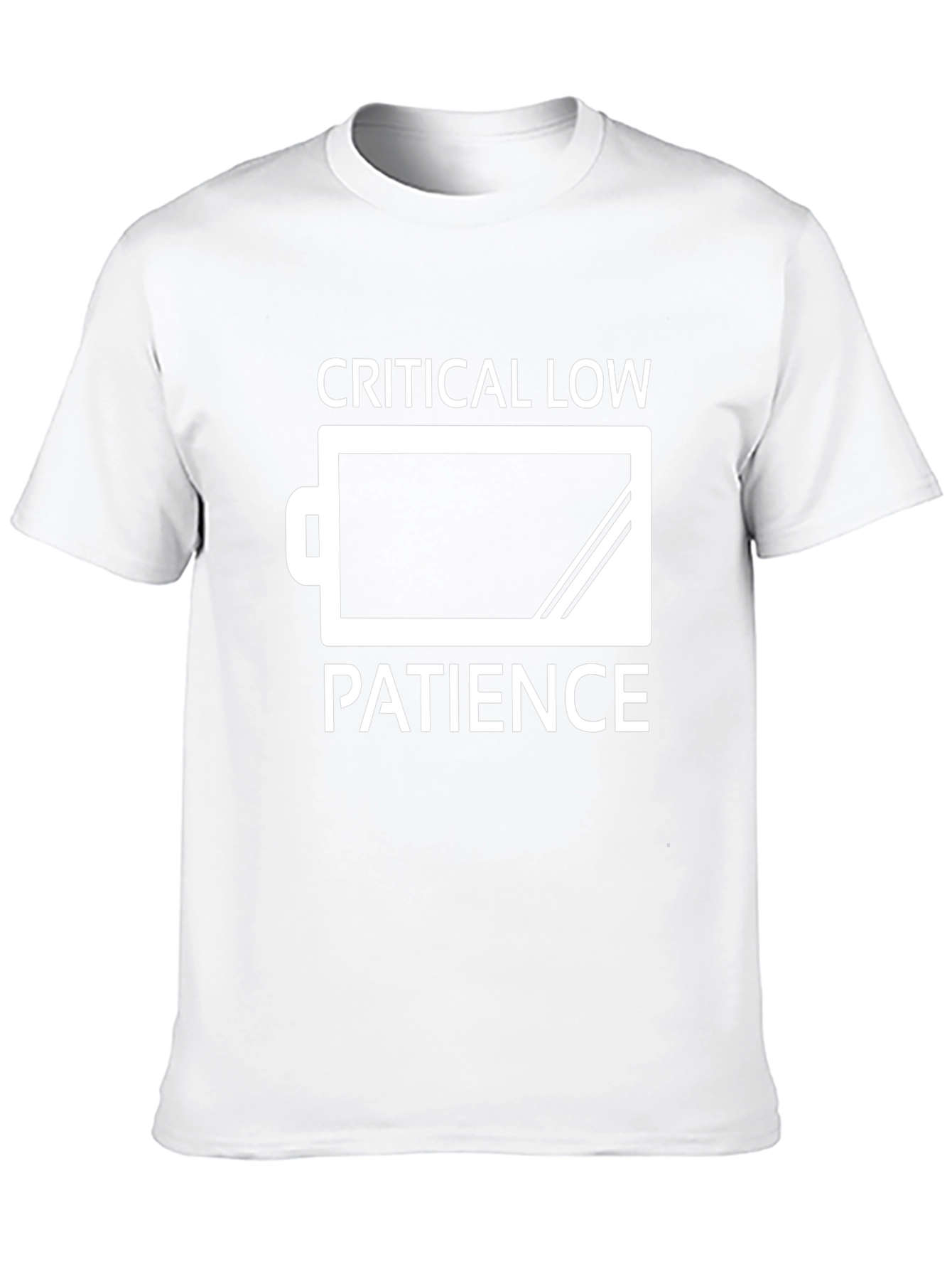 Critical Low Patience T-Shirt - Funny Sarcastic Tee