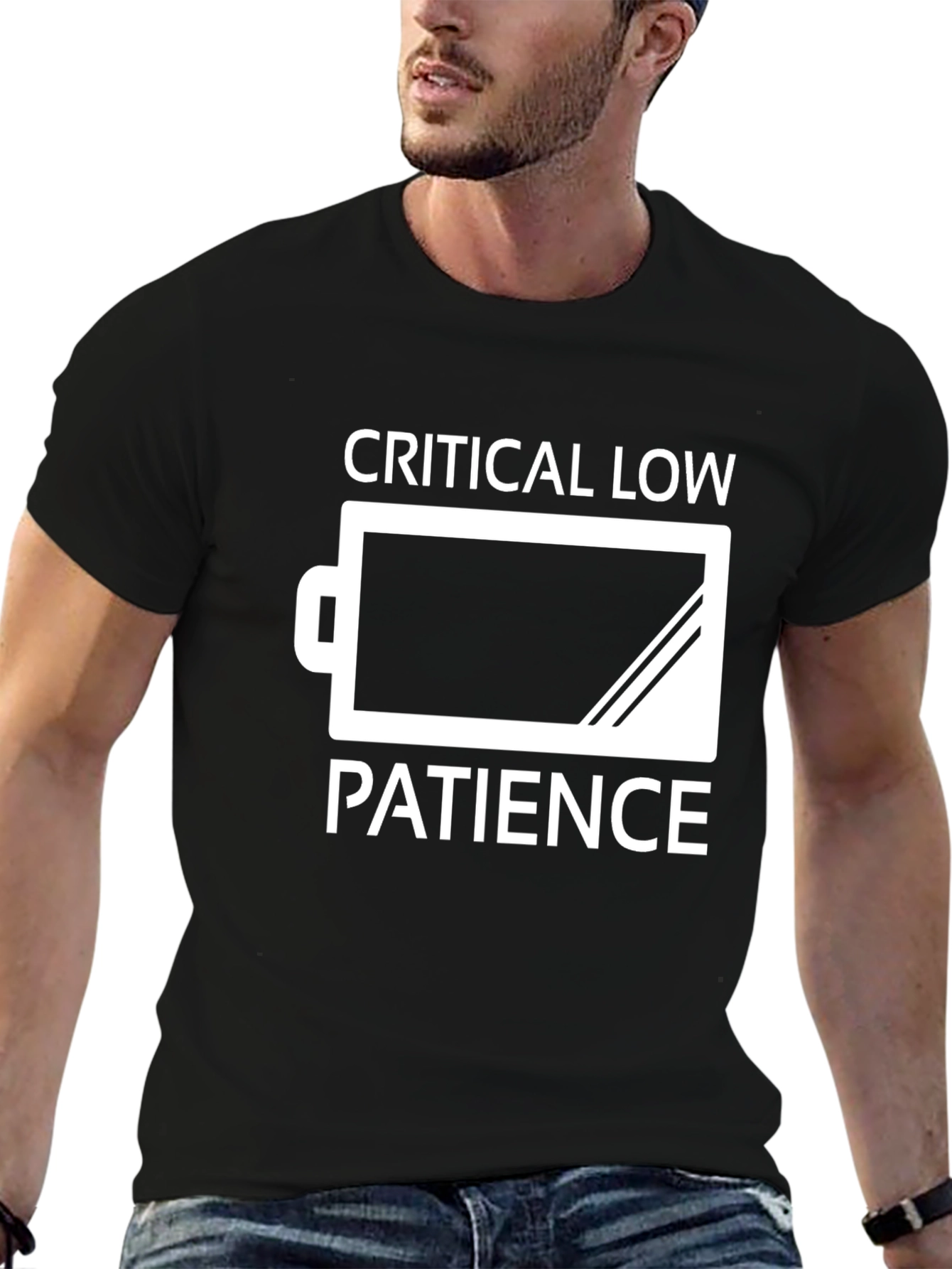 Critical Low Patience T-Shirt - Funny Sarcastic Tee