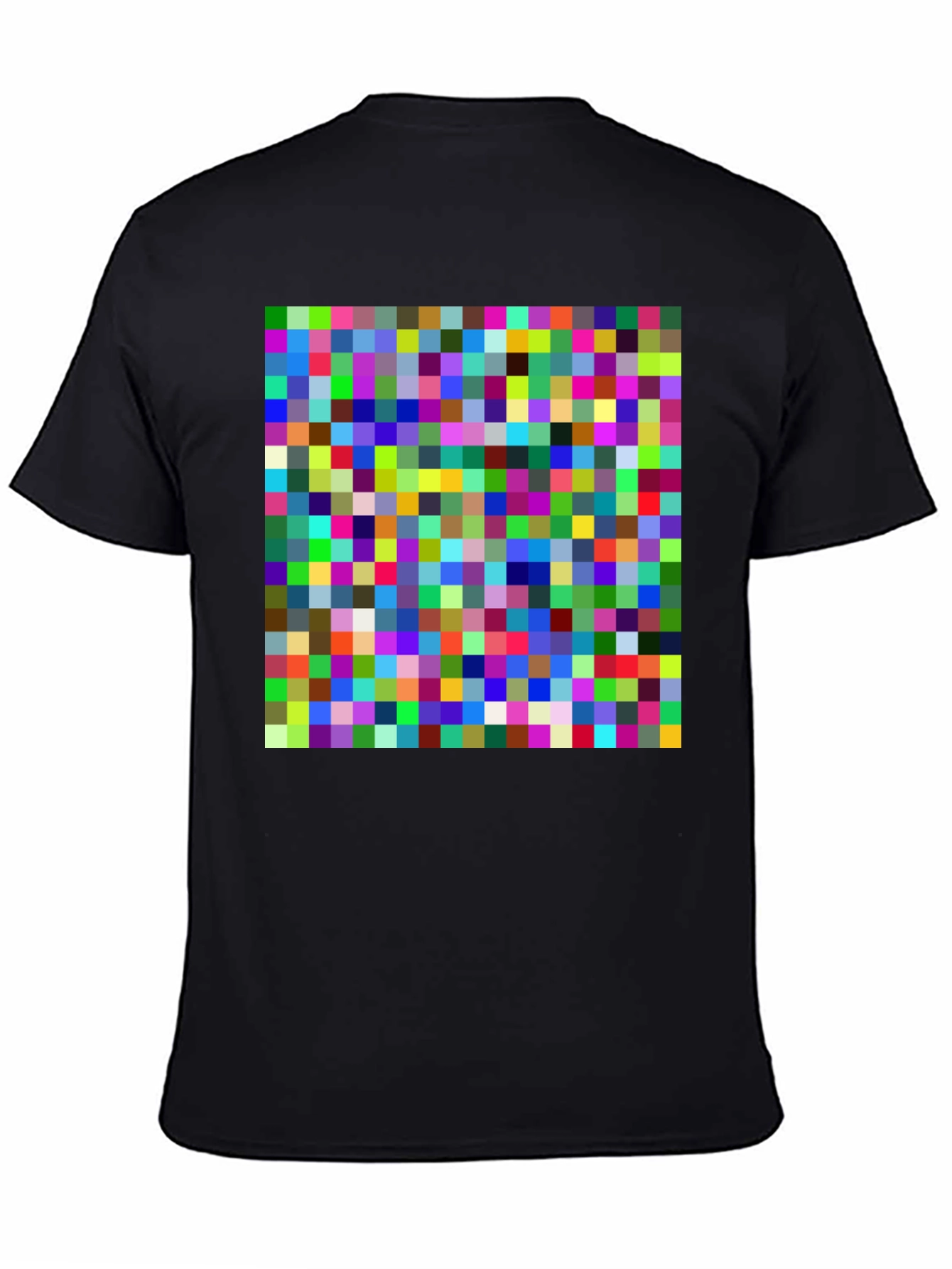 Pixelated Multicolor T-Shirt - Modern Abstract Design