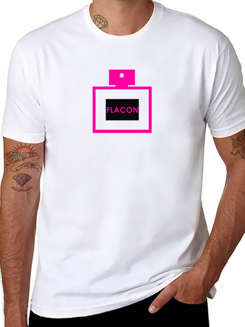 Flacon Graphic Tee - Black Cotton Fashion Shirt