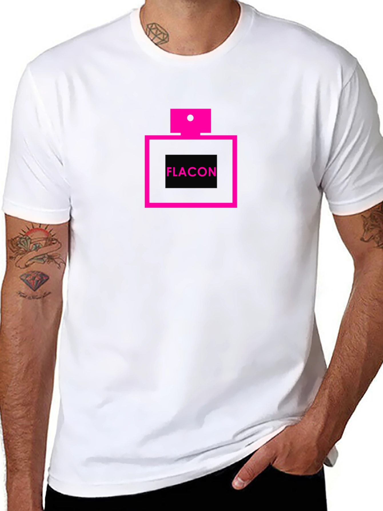 Flacon Graphic Tee - Black Cotton Fashion Shirt
