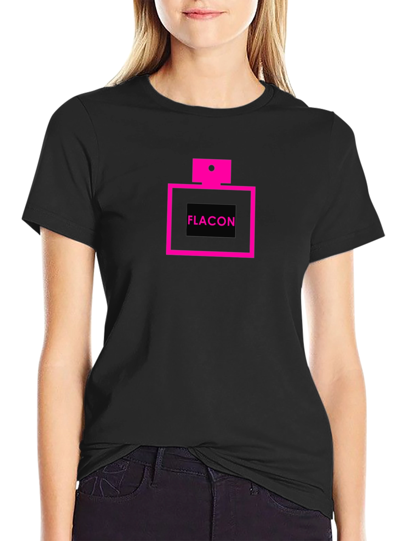 Flacon Graphic Tee - Black Cotton Fashion Shirt