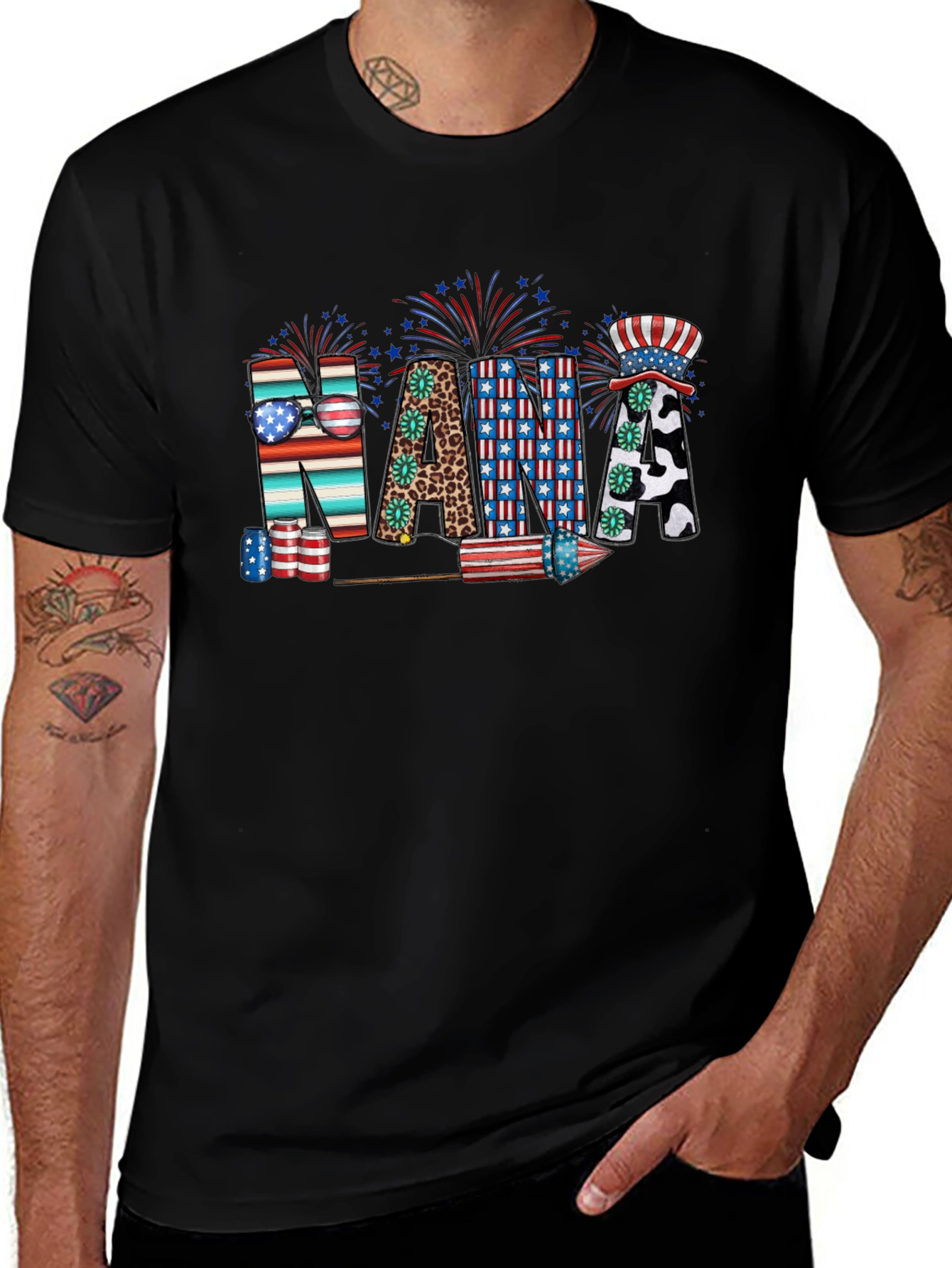 Patriotic Nana Graphic T-Shirt