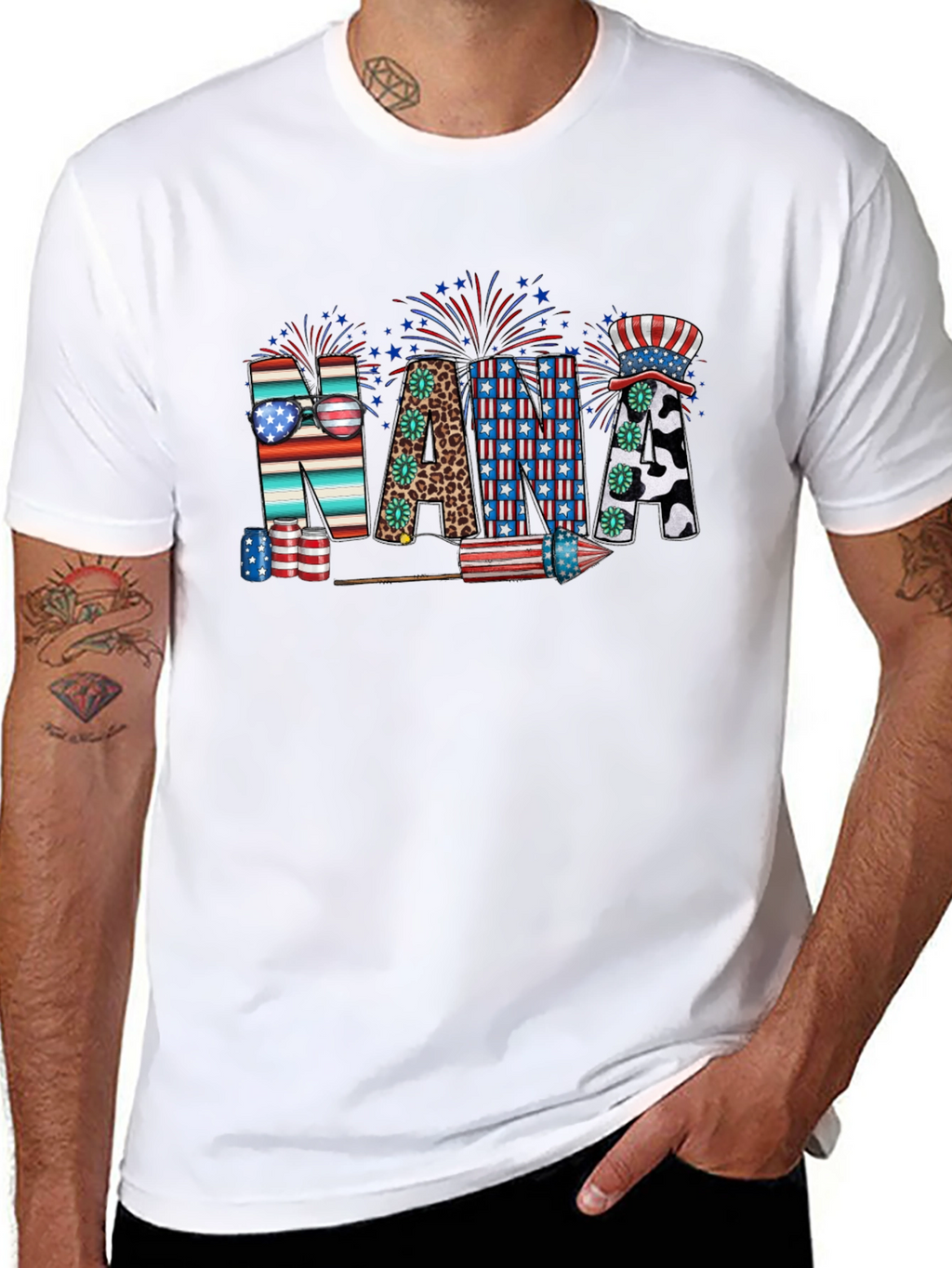 Patriotic Nana Graphic T-Shirt